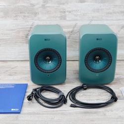 KEF LSX II LT in Sage Green WIRELESS HI-FI MONITOR SPEAKERS