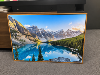 Alpine Serenity – 24" x 36" Framed Mountain Lake Wall Art