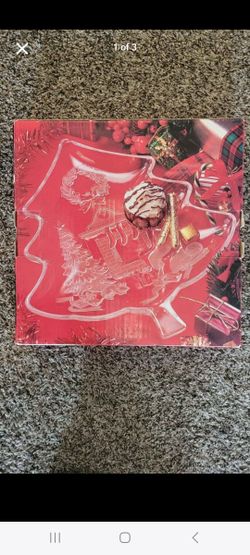 Crystal Christmas Tree Platter