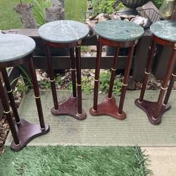 Marble Top Stands, Plant Stands $15 Each Or 4 For $50