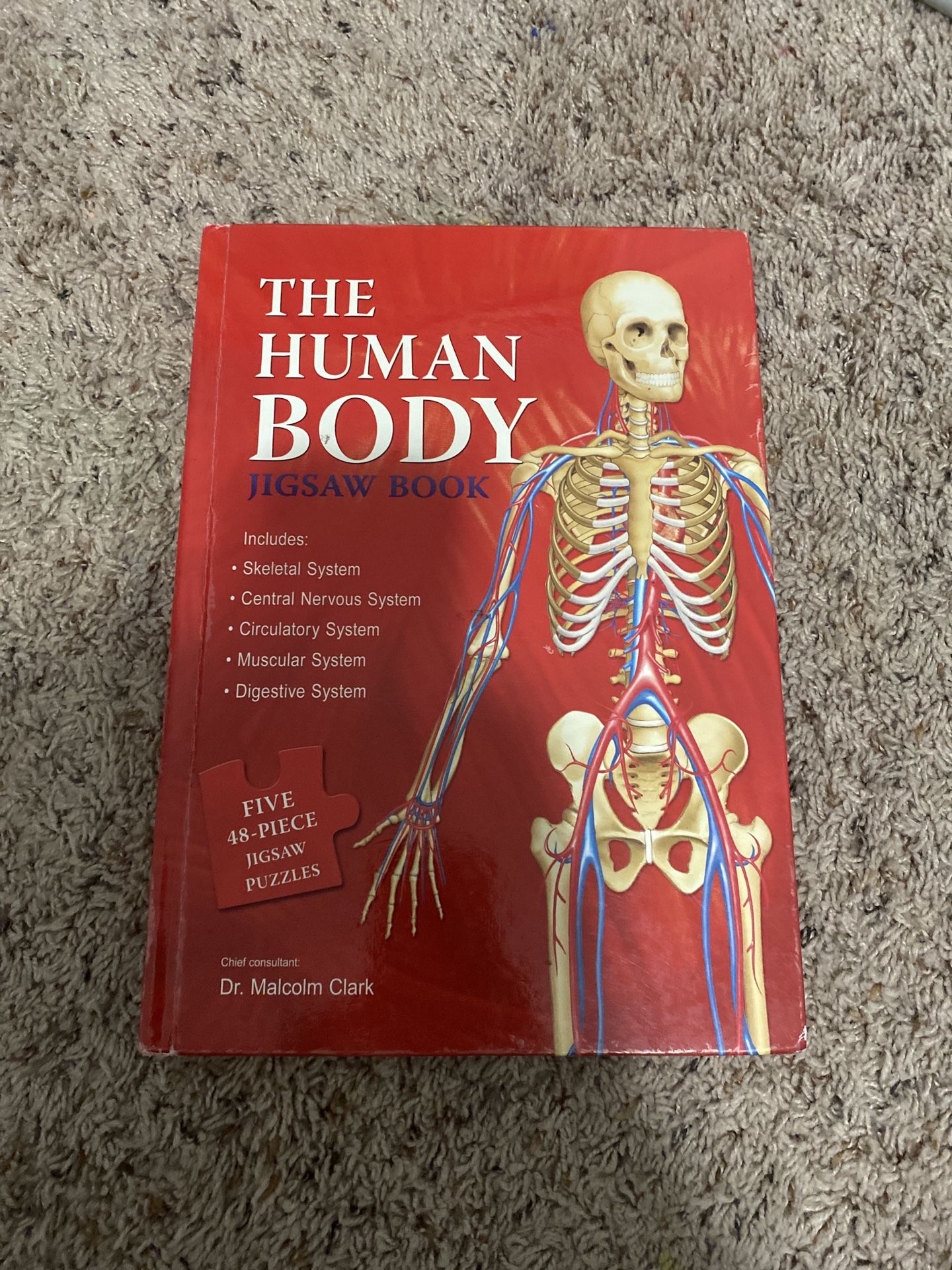 The Human Body Jigsaw Puzzle Book Five 48-Piece Puzzles The Five Mile Press