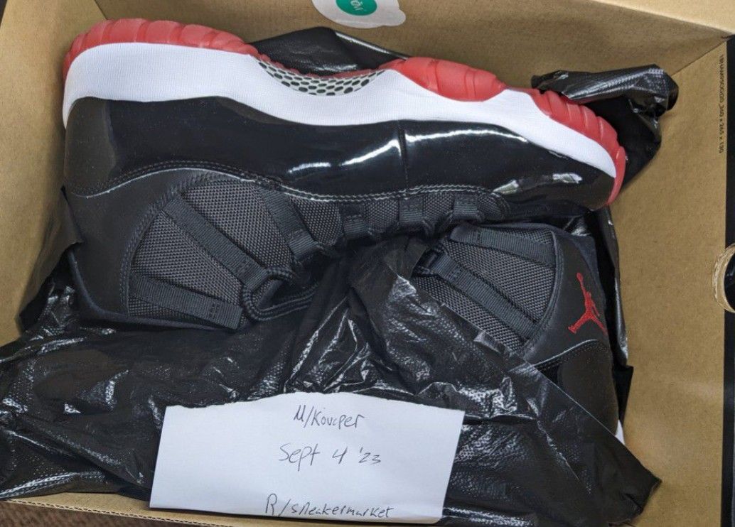 Jordan 11 Bred Sz 12 Deadstock