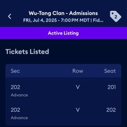 Wu-Tang Tickets