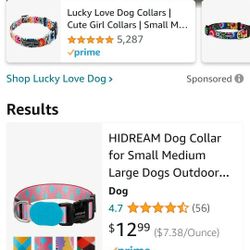 Brand New Dog Collars Size Small Both For 10 Dollars