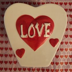 Heart- Shaped Ceramic Vase