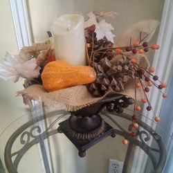 Festive brass Centerpice