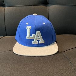Blue & Gray LA Baseball Cap