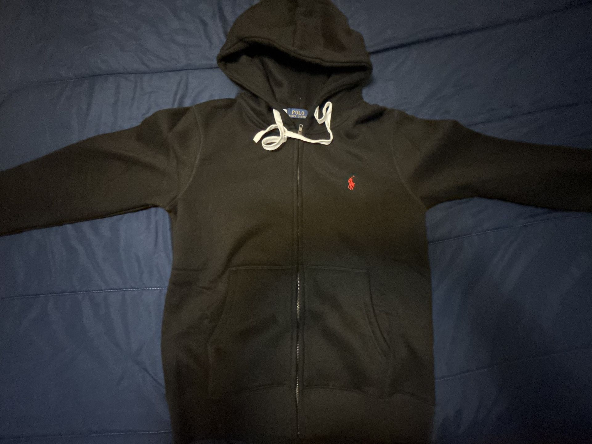 Black Polo Ralph Lauren Men's Full-Zip Fleece Hoodie