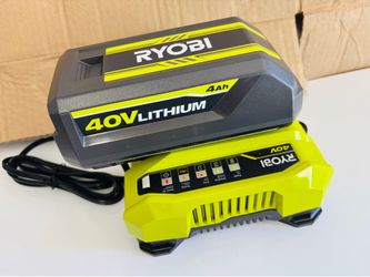 Ryobi 40V 4.0 Ah Battery & Rapid Charger Starter Kit
