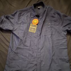 Button Down Embroidered Eagle