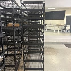 $30 each husky metal shelf rack