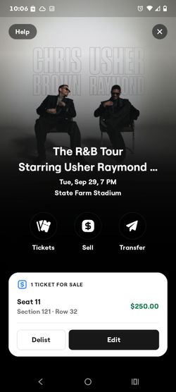 Concert ticket