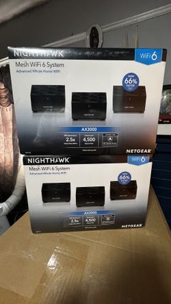 NETGEAR Nighthawk Whole Home Mesh WiFi 6 Router System (MK73S)