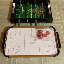 2-in-1 Air hockey and Football Games