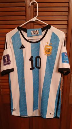 Fifa Lionel Messi #10 (XL) X-Large Slim Argentina 2022 World Cup Soccer Shirt