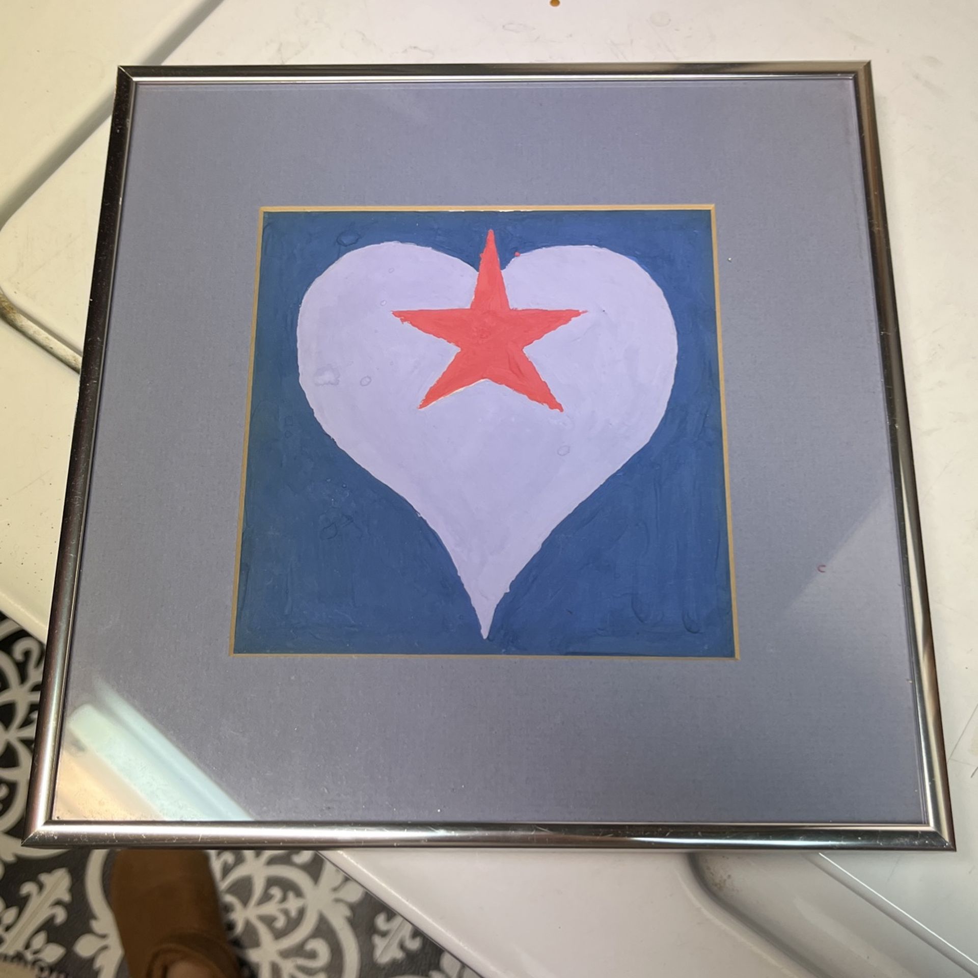 Heart star Painting Valentines Day Home Decor