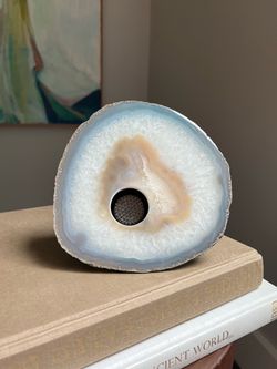 Handcrafted Natural Agate Ikebana Vase ( 6.5” x 6.8” ) firm on price