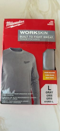 Men's Work Skin Large Gray Light Long-Sleeve T- Shirt