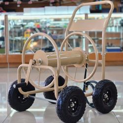 New Garden Hose Cart Water Planting Cart Heavy Duty Outdoor Yard Cart