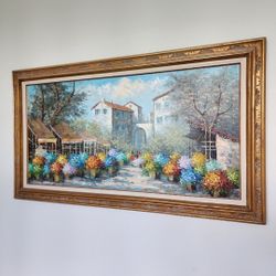 European Flower Market by the artist Emery Walton