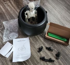 Halloween Cauldron Mist Maker Decoration Set 🎃