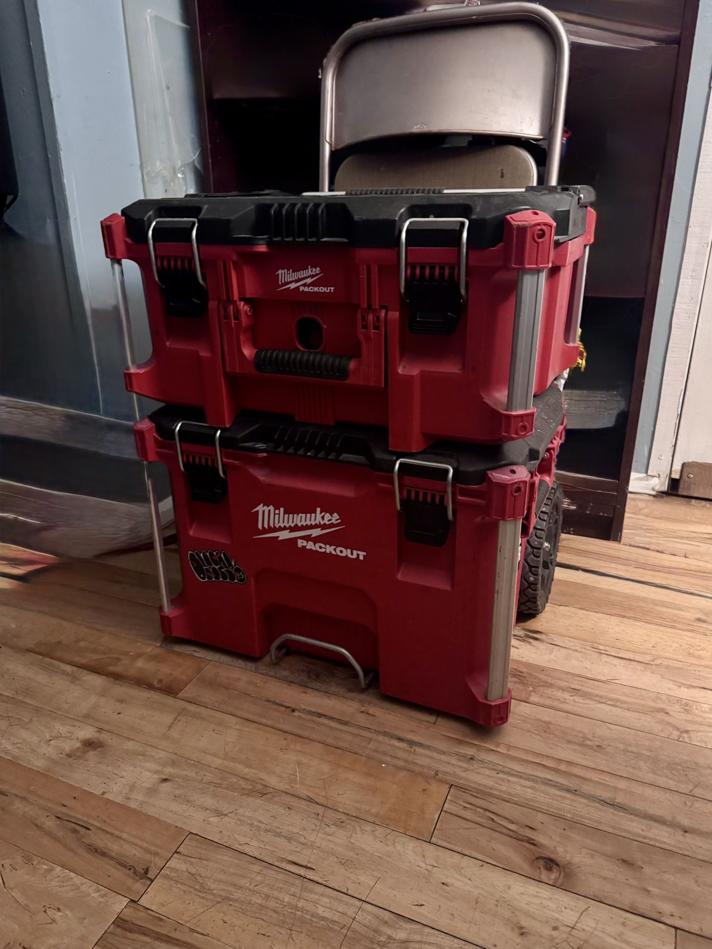 Milwaukee Packout Rolling Toolbox + 22” Tool Box Set – Great Condition