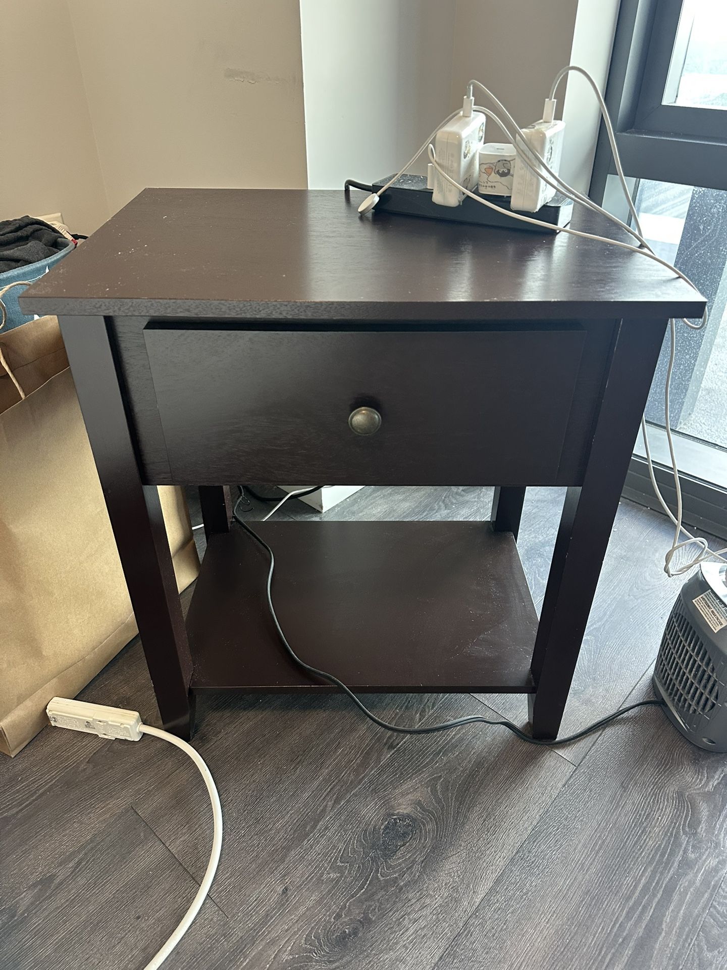 Wood desk With Drawer