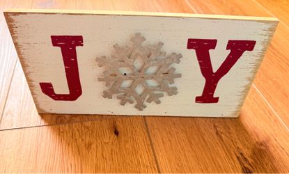 Christmas in July! Hallmark joy wooden sign Christmas in July! Hallmark “Joy” wooden sign