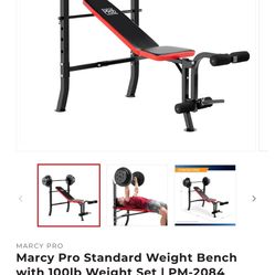 Bench And Weight Set 100bls 