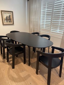 Blu Dot Dining Table 6 ft — Tapered Top, Like New