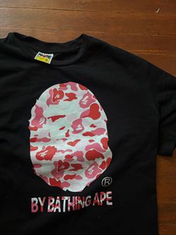 Black and pink bape shirt