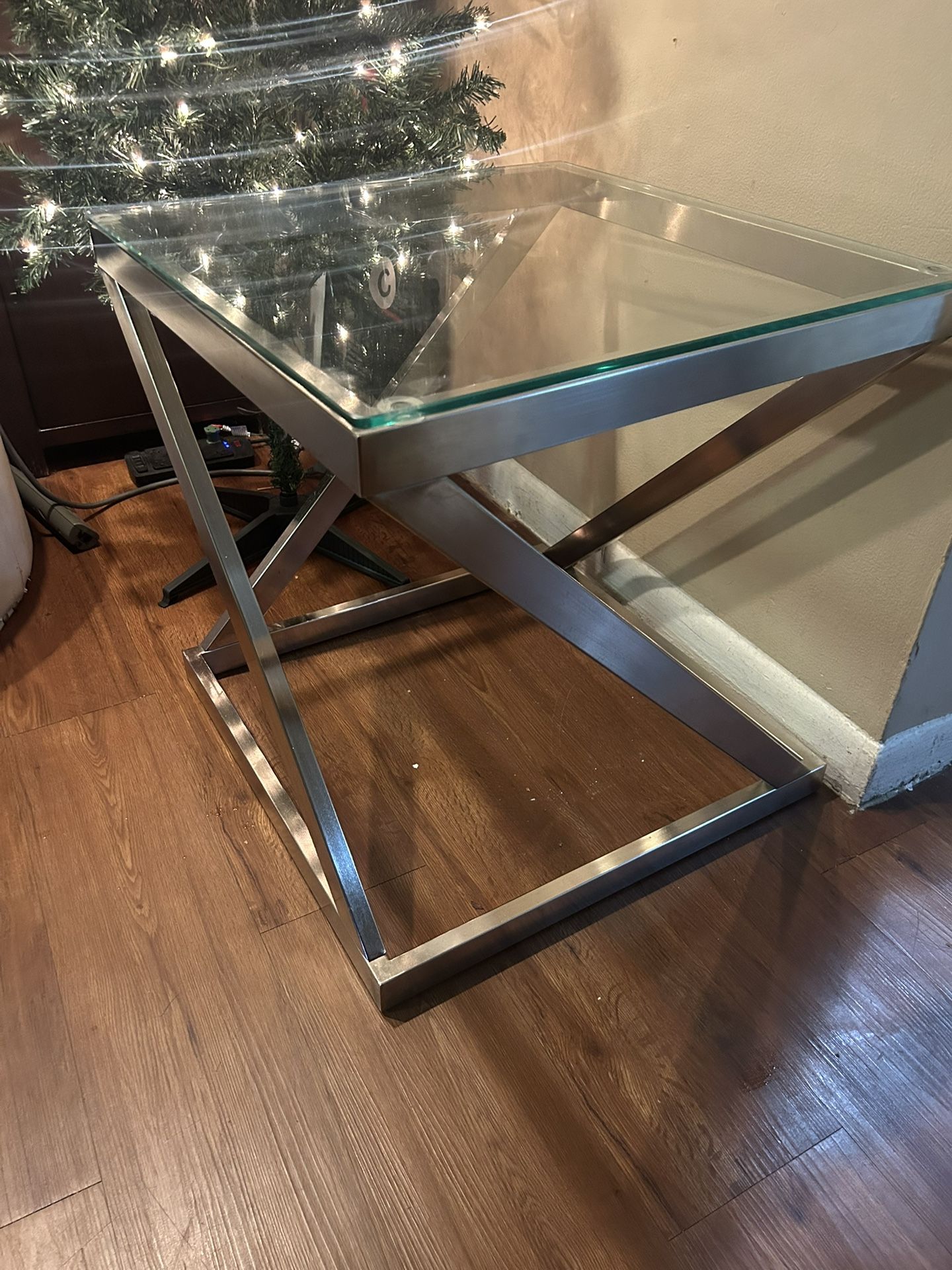 Glass Coffee And End Table