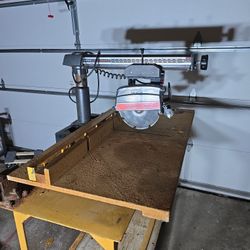 Mounted Sears Radial Arm Saw