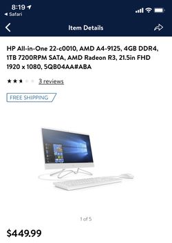 HP All in one desktop