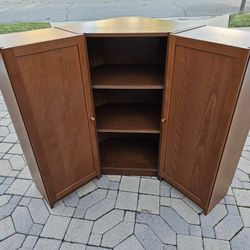 3-piece Corner Bookshelf/Cabinet Combo