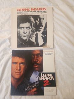 Lethal Weapon 1 and 2 Soundtrack Vinyl  - DJ COPY NEVER PLAYED