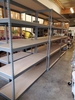 Warehouse Shelving 72 in W x 24 in D Garage 5 Tier Storage Racks Stronger Than Homedepot Lowes And Costco Delivery Available
