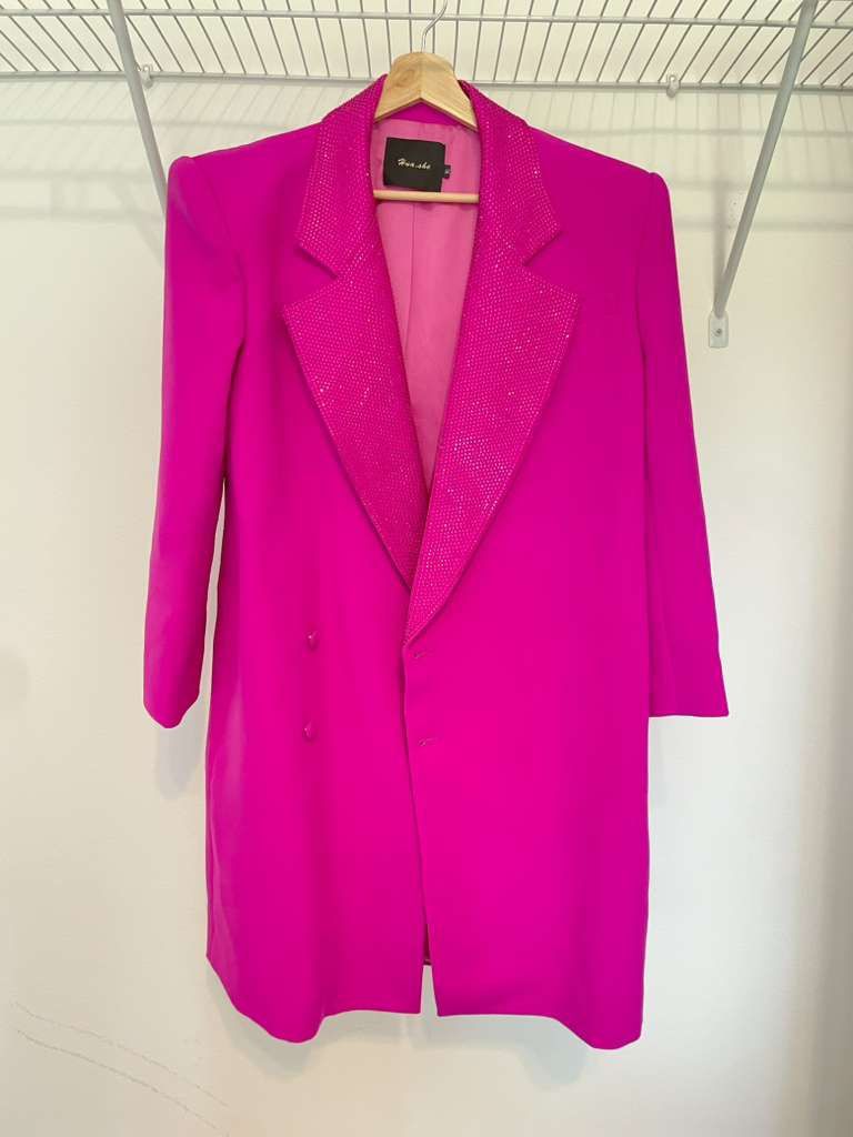 Rose Pink Cocktail Blazer Dress Size XL