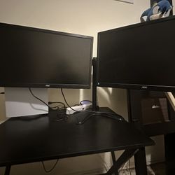 Dual Monitor Setup With Stand 