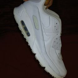 White Nike Air Max.