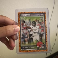 Shedeur Sanders 2025 Panini Score Football Trick or Treat Rookie Card