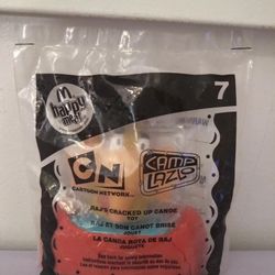 Cartoon Network Camp Lazlo Raj's Cracked Up Canoe Sealed Mcdonalds Toy
