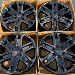 20” Ford F150 factory wheels rims gloss black new F-150