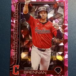 Cleveland Guardians Will Brennan Baseball Card SEE DESCRIPTION AND PHOTOS 