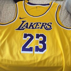 Authentic  NIKE LEBRON JAMES 23 LAKERS