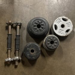 Standard Weights And Dumbbell Handle