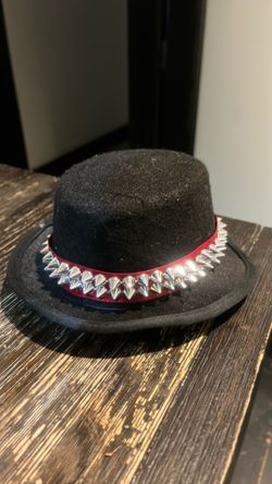 Spiked custom mini hat hair clip /RAVE