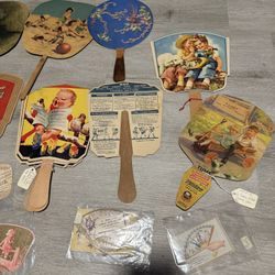 Antique Advertising Hand Fan Liquid 666 Quartette - Colsons Paris, Il