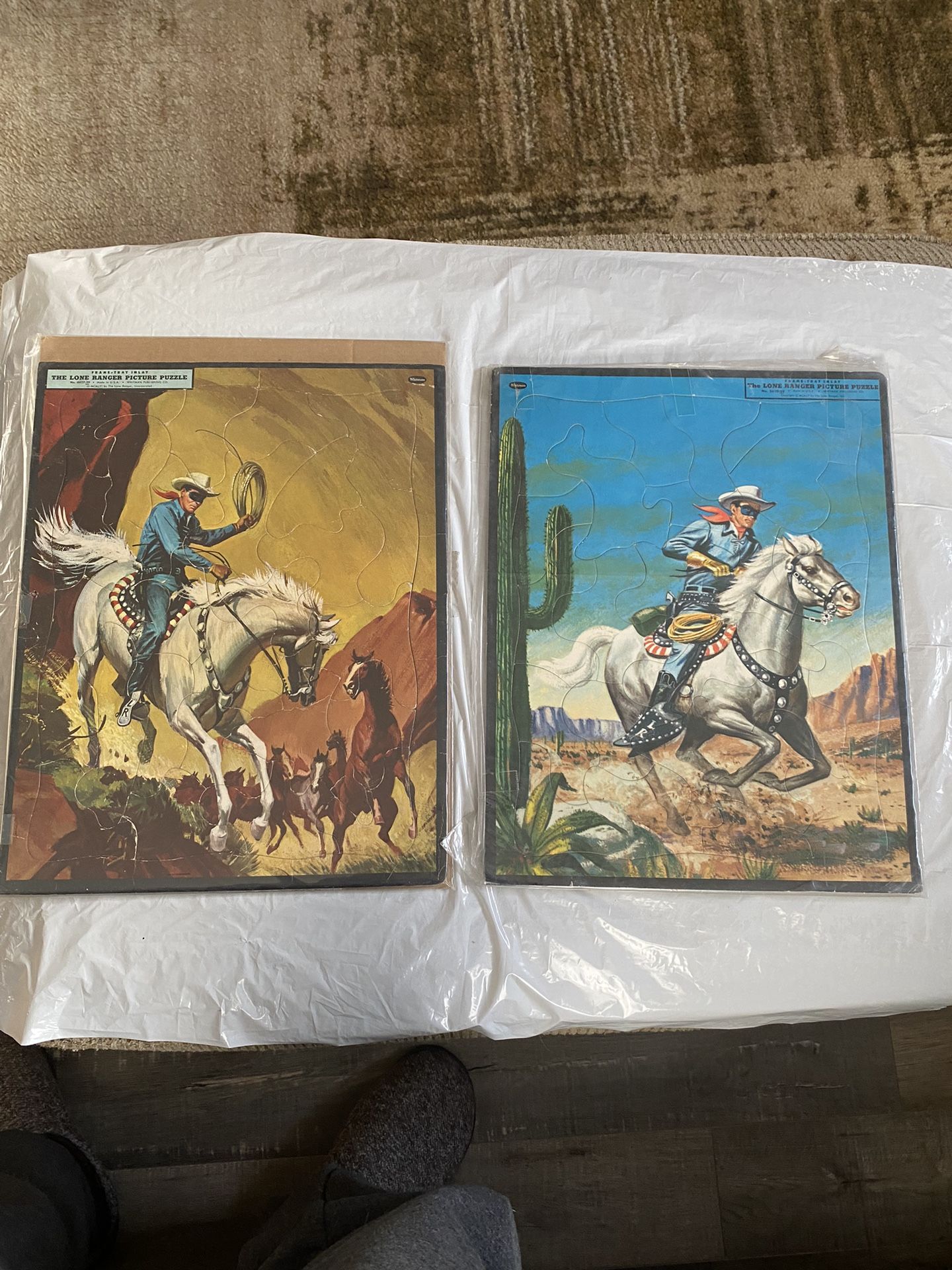 Large Vintage Whitman Line Ranger Frame-Tray Puzzles