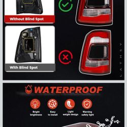 LED Tail Light Black Cover w/o Blind Spot